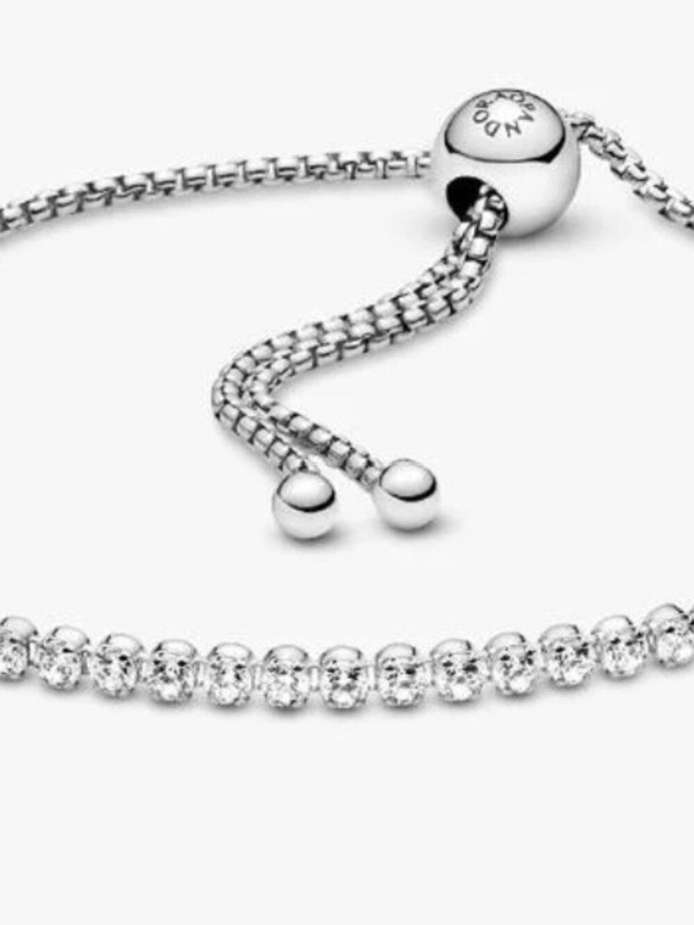 Pandora Sparkling Slider Tennis Bracelet #599375C01 - Barely Worn